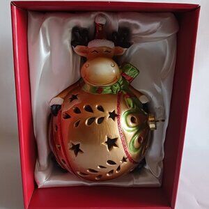 Home Reflections Christmas Luminary Reindeer Color Changing Flameless LED Candle